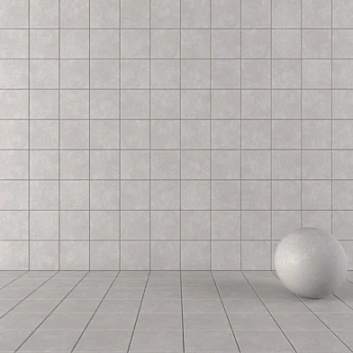 Concrete Wall Tiles Nord Grey Set 3