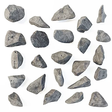 Stone rock river splinter n1a / Камень речной обломочный
