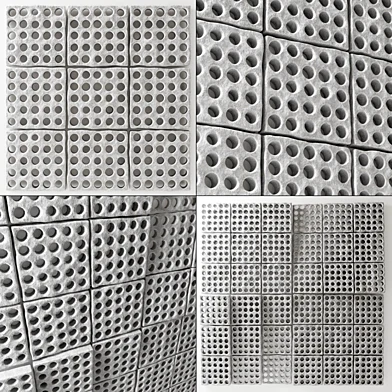 Stone many hole panel n1 / Панель из камня с отверстиями №1
