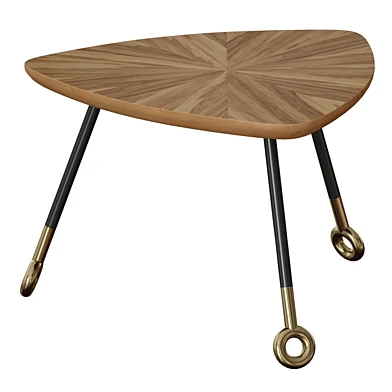 Журнальный столик Stiles Acacia Triangle Nesting Table (Crate and Barrel)