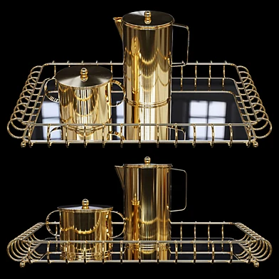 Zara Home - The decorative golden metal set