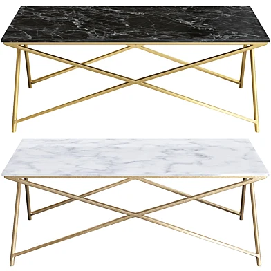 Stellar White Marble Coffee Table