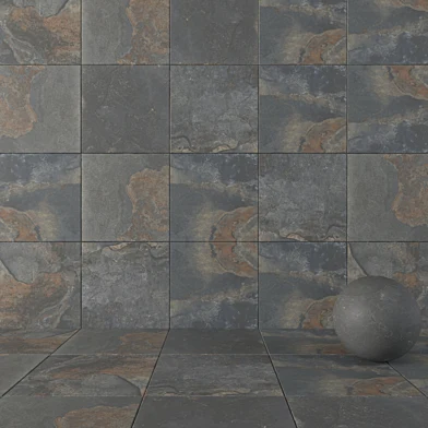 Stone Wall Tiles Kayah Rust Set 3