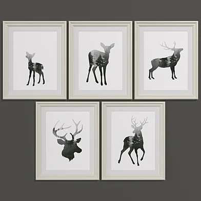 Forest stag set