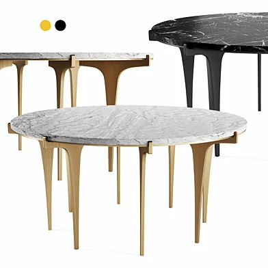 Prong round coffee table