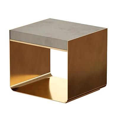 Журнальный столик Прикроватная тумба Dexter Concrete Top End Table (Crate and Barrel)