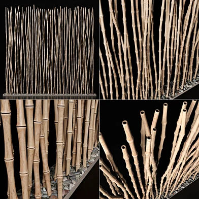 Bamboo thin branch decor n3 / Декор из тонких веток бамбука