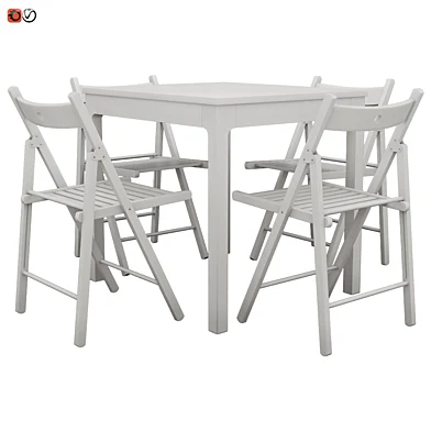 Стол и стул IKEA ЭКЕДАЛЕН ТЕРЬЕ
