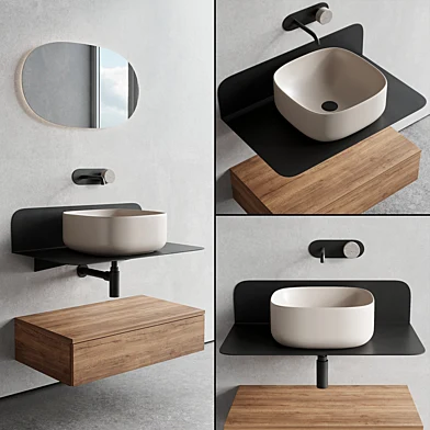 Scarabeo Ceramiche Plana Vanity Unit Set 2