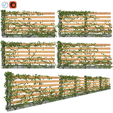 Fence with Ivy v4