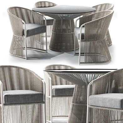 Tibidabo Table and Tibidabo Dining Armchair