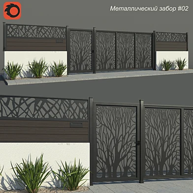 Металлический забор #02