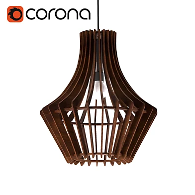 wood chandelier
