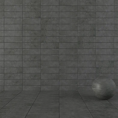 Concrete Wall Tiles Suite Anthracite Set 3