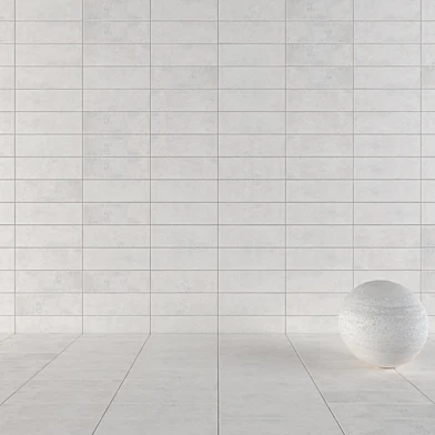 Concrete Wall Tiles Suite Bianco Set 5