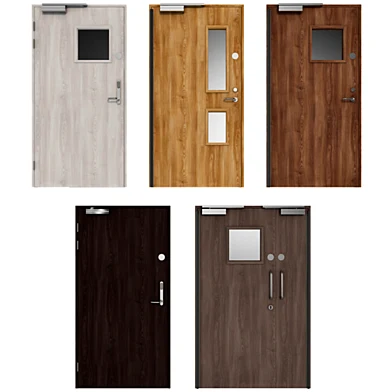 Деревянные распашные противопожарные двери / Wooden swing fire doors