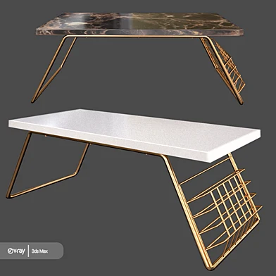 Ivy bronx hoffman sled coffee table