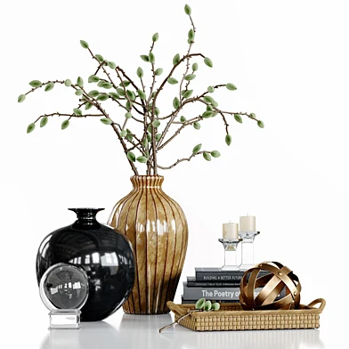 Decor Set with green almonds