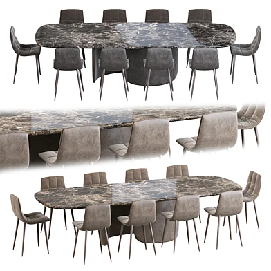 Lecco chair and Mellow table