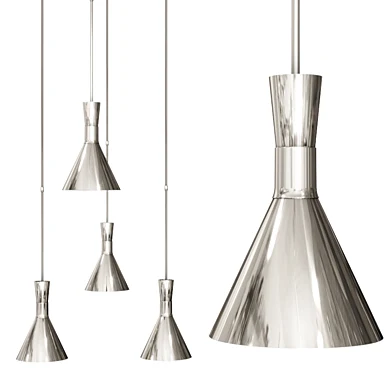 Liam Small Conical Pendant by STUDIO VC Nickel
