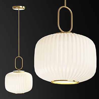 Braxton 12 Wide Gold and Opal Glass Mini Pendant Light