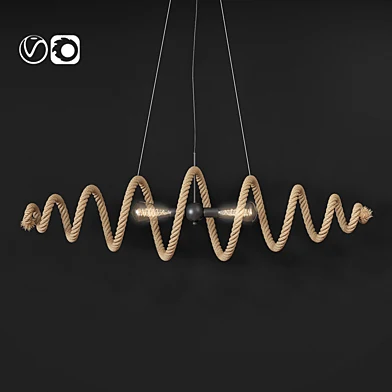 Rope style pendant lamp