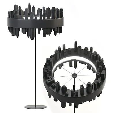 Inception-Inspired 3D printed floor lamp