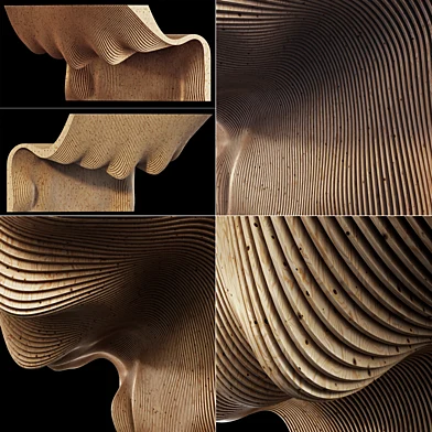 Parametric Big wall n1 part hall / Параметрическая большая стена для зала №1