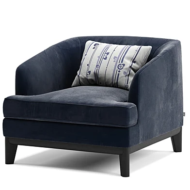 Eichholtz Monterey Midnight Blue Velvet