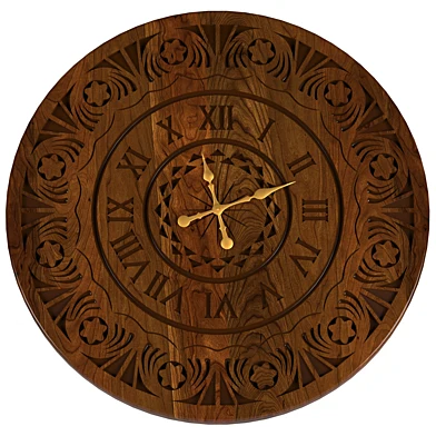 wooden wall clock
