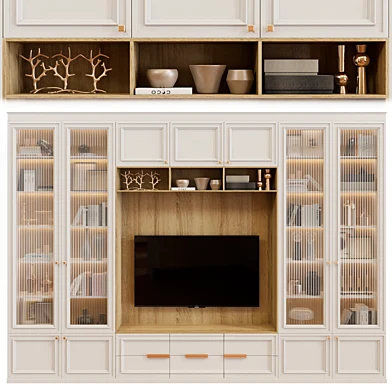 Neoclassical TV wall 001