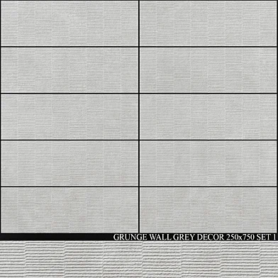 Peronda Grunge Wall Grey Decor 250x750 Set 1