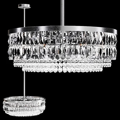 Restoration Hardware PORTIA CRYSTAL MEDIUM PENDANT Silver