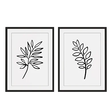 Set of pictures with plants.