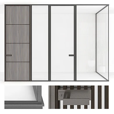 Stained-glass doors Rimadesio Spazio (Sail,Zen)