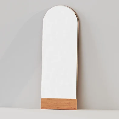 Temescal White Oak Floor Mirror by Pottery Barn