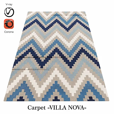 Бельгийский ковёр шерстяной «VILLA NOVA» INDIGO