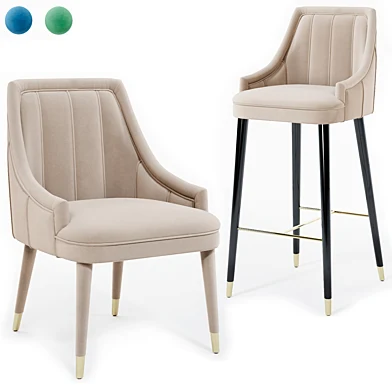 Cordona dining chair and bar stool by Casa Magna