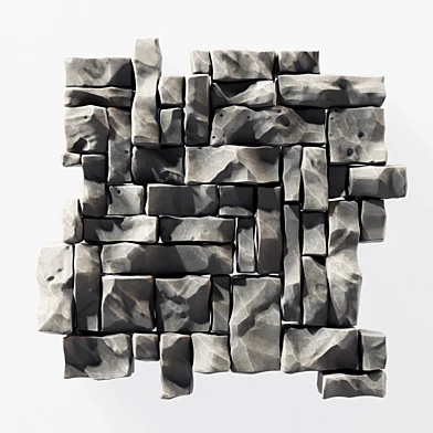 Panel Big Rock block stone n3 / Панель из скальных каменных блоков №3
