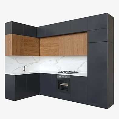 Black kitchen