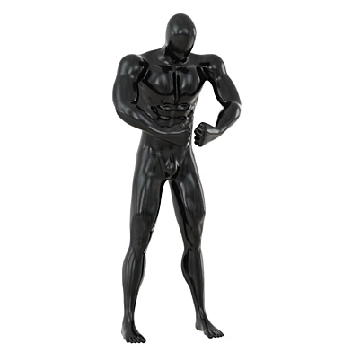 Abstract fitness mannequin with muscles 159