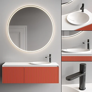 Antonio Lupi Design Binario 03 Vanity Unit Set 3