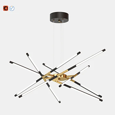 Sputnik chandelier (black)