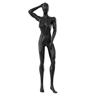 Female Black Faceless Mannequin 84