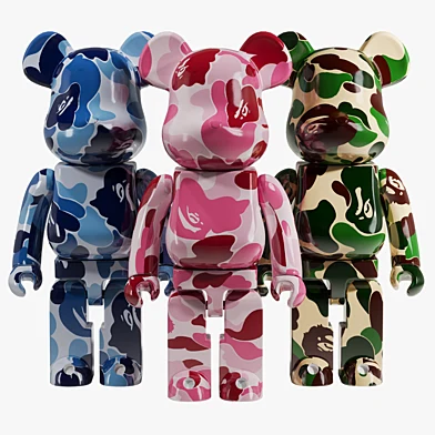 Bearbrick / Bape ABC Camo