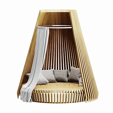 ETHIMO HUT LOUNGE BED WHITE