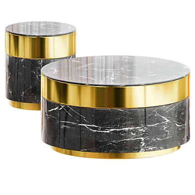 EICHHOLTZ Журнальный столик из искусственного мрамора