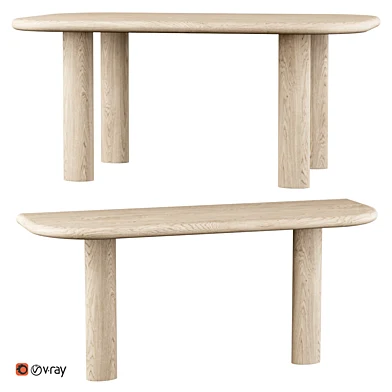 Ebbi dining and side table / Деревянные ресторанные столики