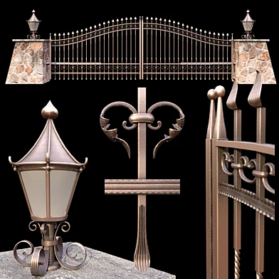 Iron Gates arched driveway