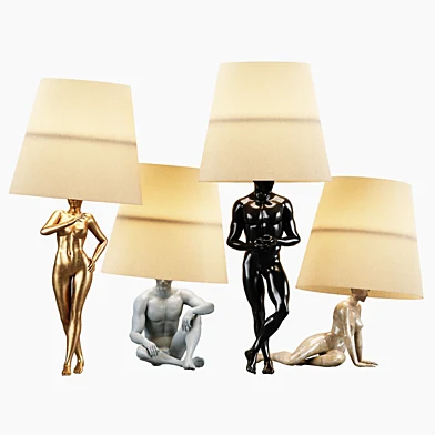 Hommer human lampshade Table lamp